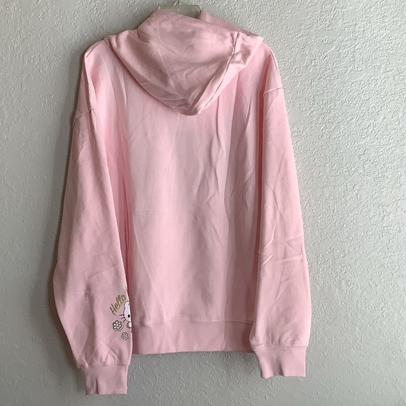 Hello Kitty Pastel Pink Hoodie with Camping Print - Picture 3 of 7